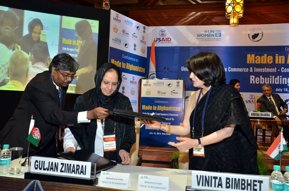 International Linkage: Signing of MOU with Afghan Women Business Federation ( AWBF)