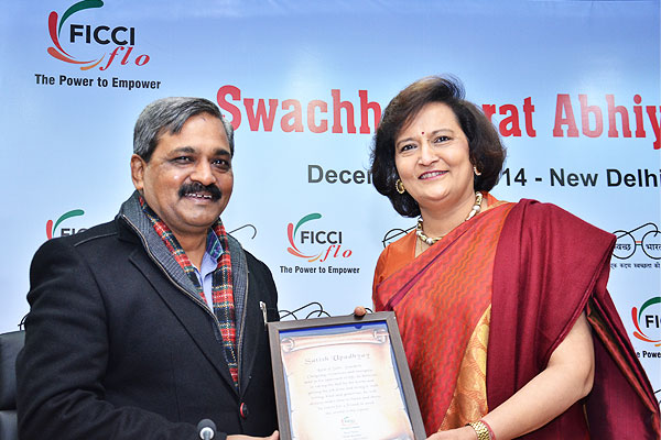 Interactive Session with Shri Satish Upadhyay State President of BJP in Delhi State Unit FLO Chain to spread awareness on Swachh Bharat Abhiyaan