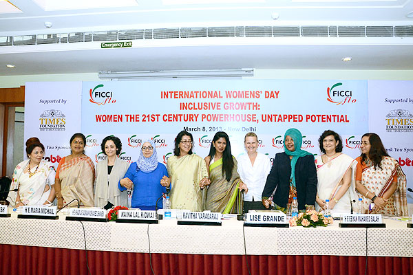International WomensÍ Day Interactive Session with FICCI President & Lady Ambassadors/High Commissioners Inclusive Growth: Women the 21st Century Powerhouse