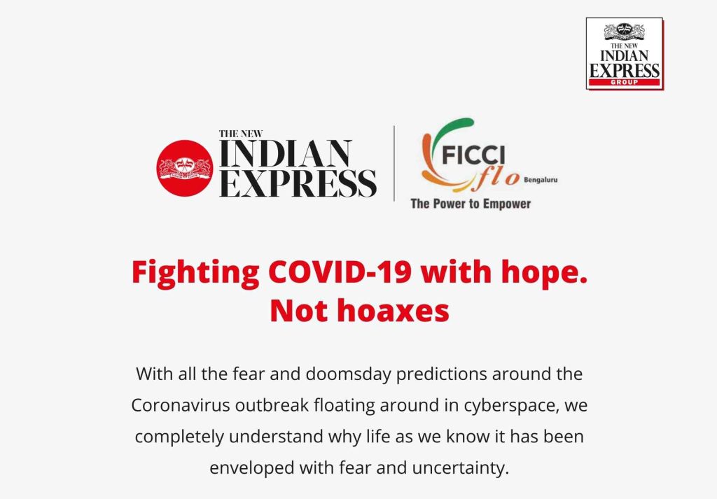 New Indian Express Newspaper via whats app on FLO Bangalore chat groups