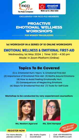 The first Workshop in the series EMOTIONAL WELLNESS & Emotional First - AID