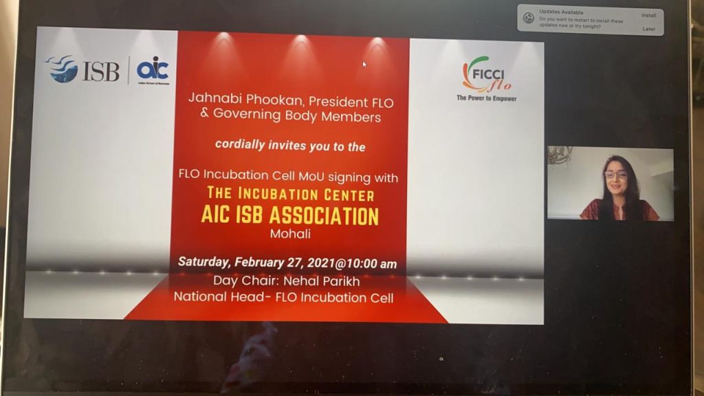 Signing of the MoU between FLO and The Incubation Center