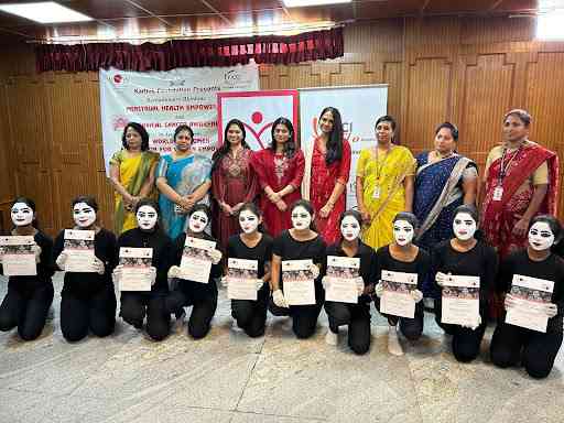 Empowering Conversations at Kamala Nursing School's Menstrual Health Camp