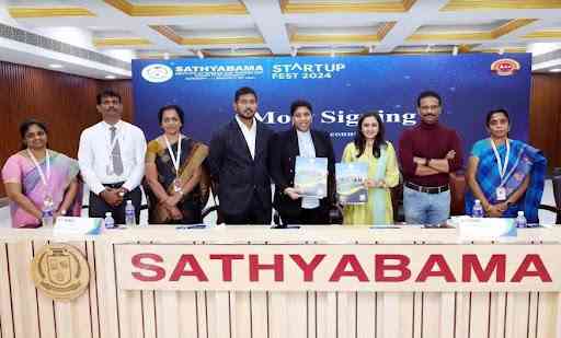 MoU signing with Sathyabama University