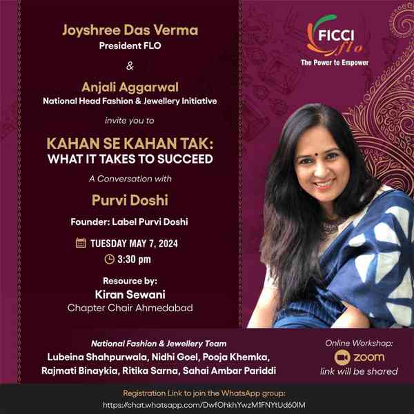 "Kahan Se Kahan Tak": What it Takes to Succeed A Conversation with International Fashion Designer Purvi Doshi